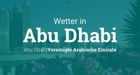 abu dhabi wetter